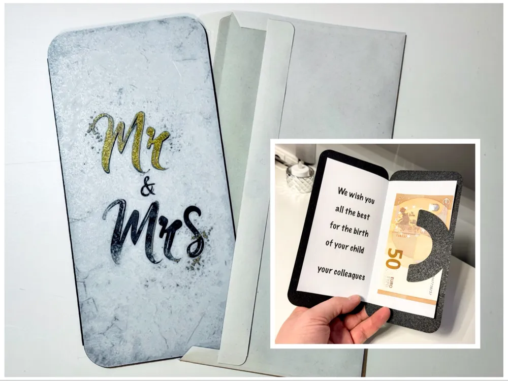 🎁Wedding Mr. & Mrs. - Karte 🖨️