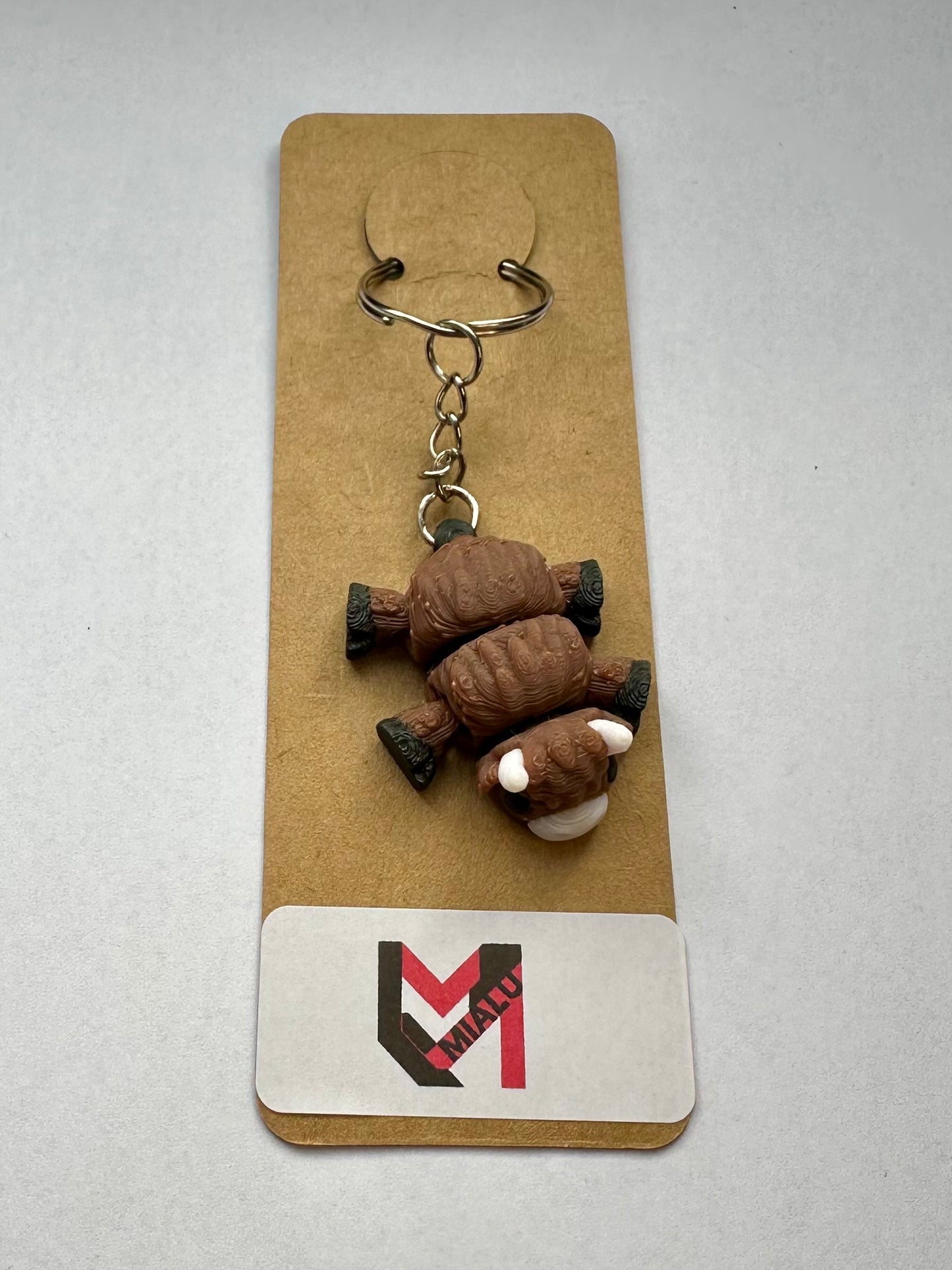 Schlüsselanhänger „Hochlandrind Mini-Kuh-Flexi“