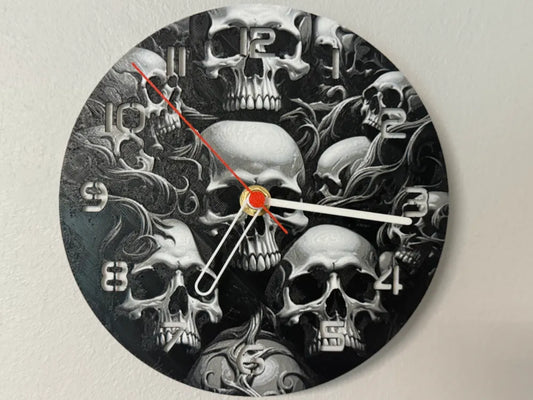 3D-Druck Uhr – More Skull