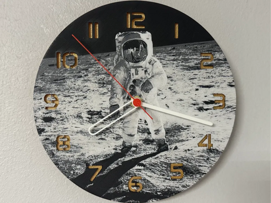 3D-Druck Uhr – Mondlandung