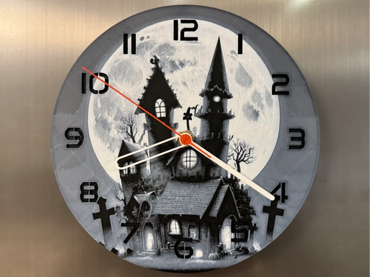 3D-Druck Uhr –  Spooky house