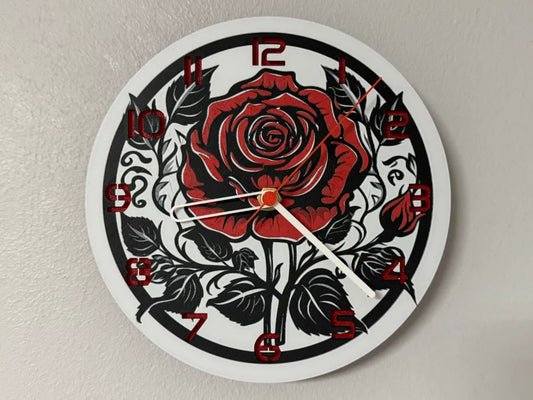 3D-Druck Uhr – Rose