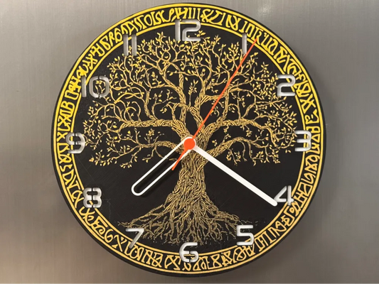 3D-Druck Uhr – Lebensbaum