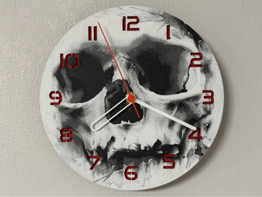 3D-Druck Uhr – Skull