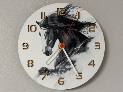 3D-Druck Uhr –  Pferd