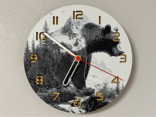 3D-Druck Uhr –  bär