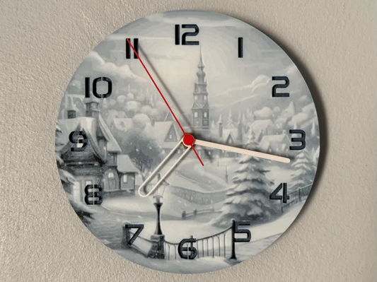 3D-Druck Uhr – Schnee