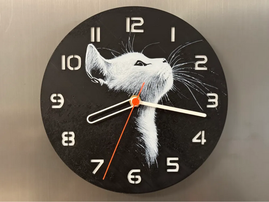 3D-Druck Uhr – Cat
