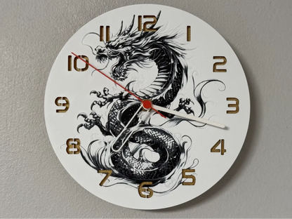 3D-Druck Uhr – Drache 2