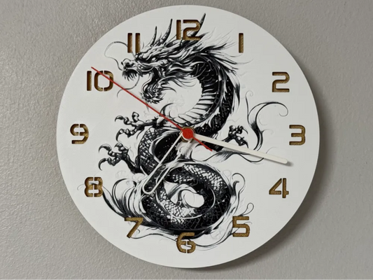 3D-Druck Uhr – Drache 2