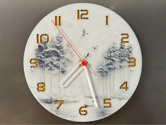 3D-Druck Uhr – Landschaft