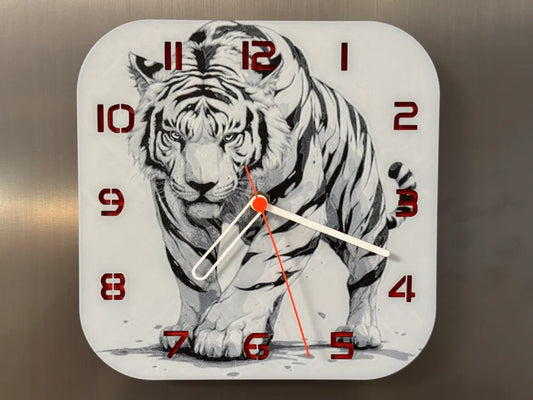 3D-Druck Uhr – Tiger