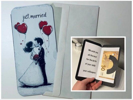 🎁Just Married - Karte 🖨️