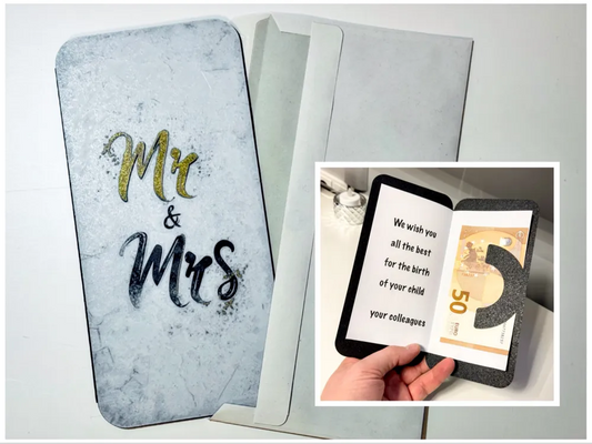 🎁Wedding Mr. & Mrs. - Karte 🖨️