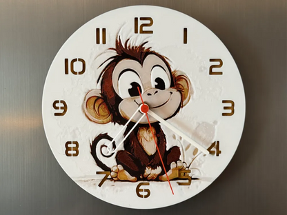 3D-Druck Uhr – Affe