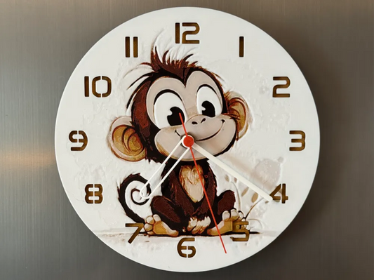 3D-Druck Uhr – Affe