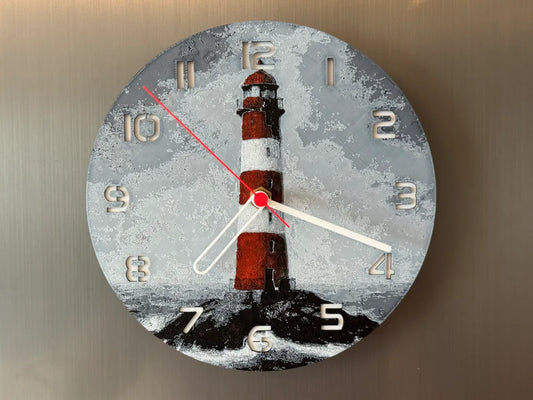 3D-Druck Uhr – Leuchtturm