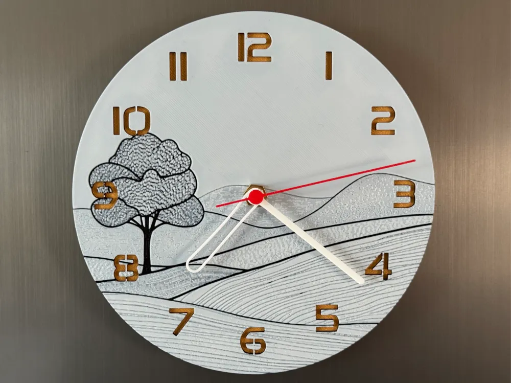 3D-Druck Uhr – Landschaft
