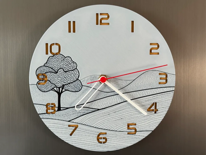 3D-Druck Uhr – Landschaft