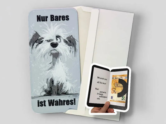 🎁Nur Bares ist Wahres! - Karte 🖨️✨