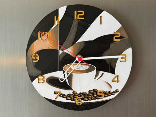 3D-Druck Uhr – Coffee