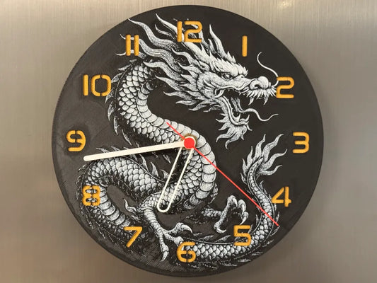 3D-Druck Uhr – Drache china