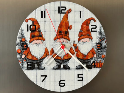 3D-Druck Uhr –  Weihnachtskobolde