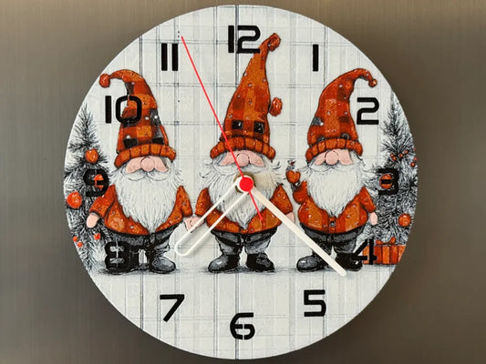 3D-Druck Uhr –  Weihnachtskobolde