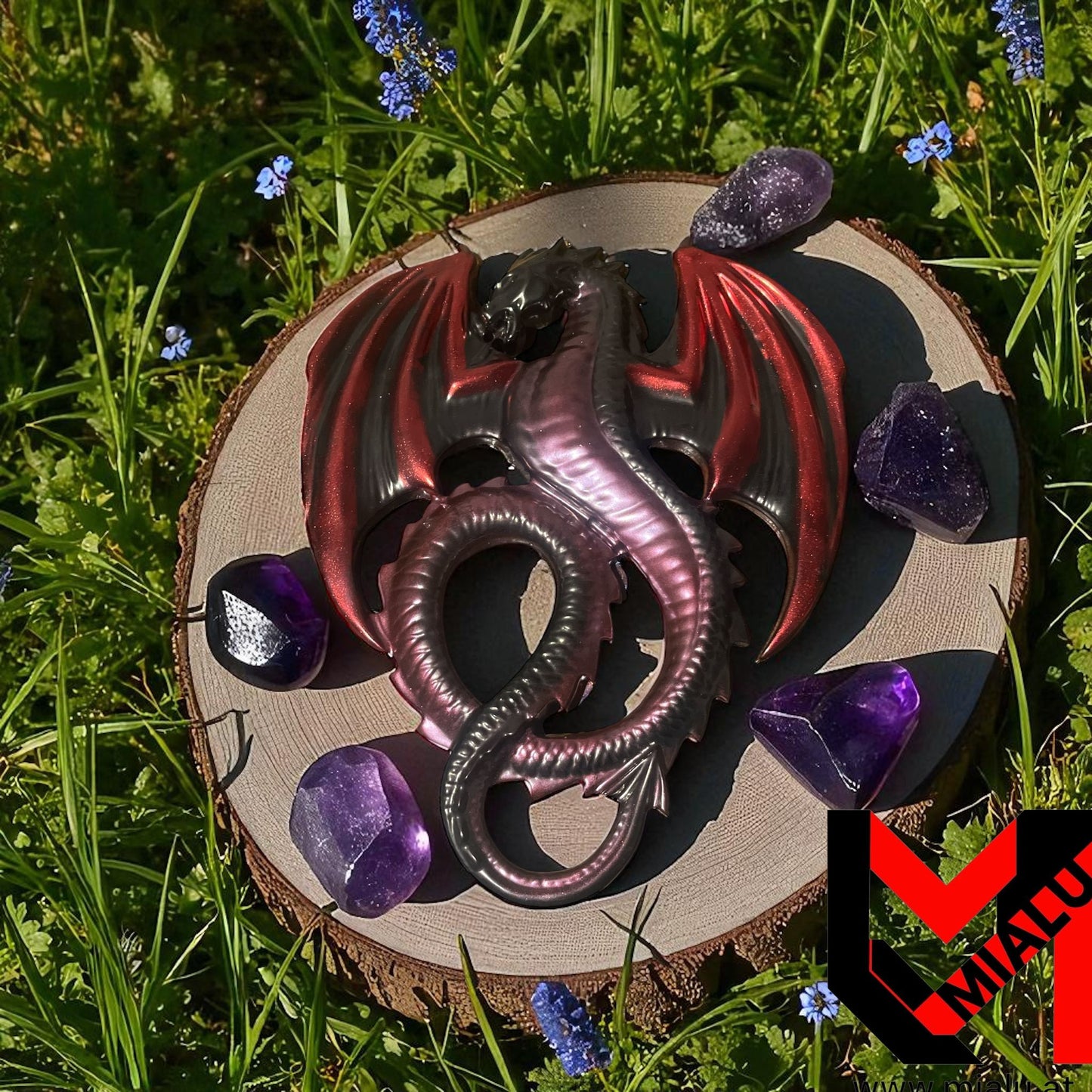 Handgefertigtes Drachenwandbild aus Epoxidharz – Ein Fantasy-Traum wird wahr! 🐉