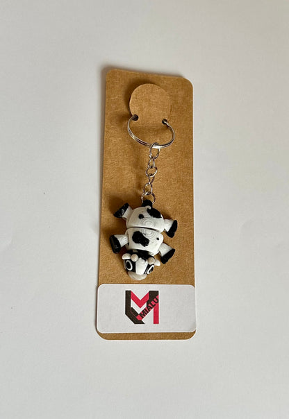 🐄 Schlüsselanhänger „Mini-Kuh-Flexi“ weiß