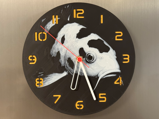 3D-Druck Uhr – Koi