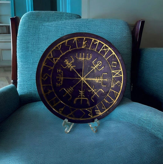 💫 Einzigartiges Vegvisir aus Epoxidharz – Handgefertigt mit Herz! 💫